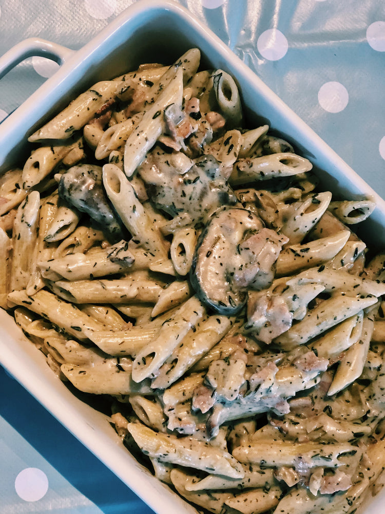 
                  
                    Load image into Gallery viewer, Creamy Bacon &amp;amp; Mushroom Pasta
                  
                