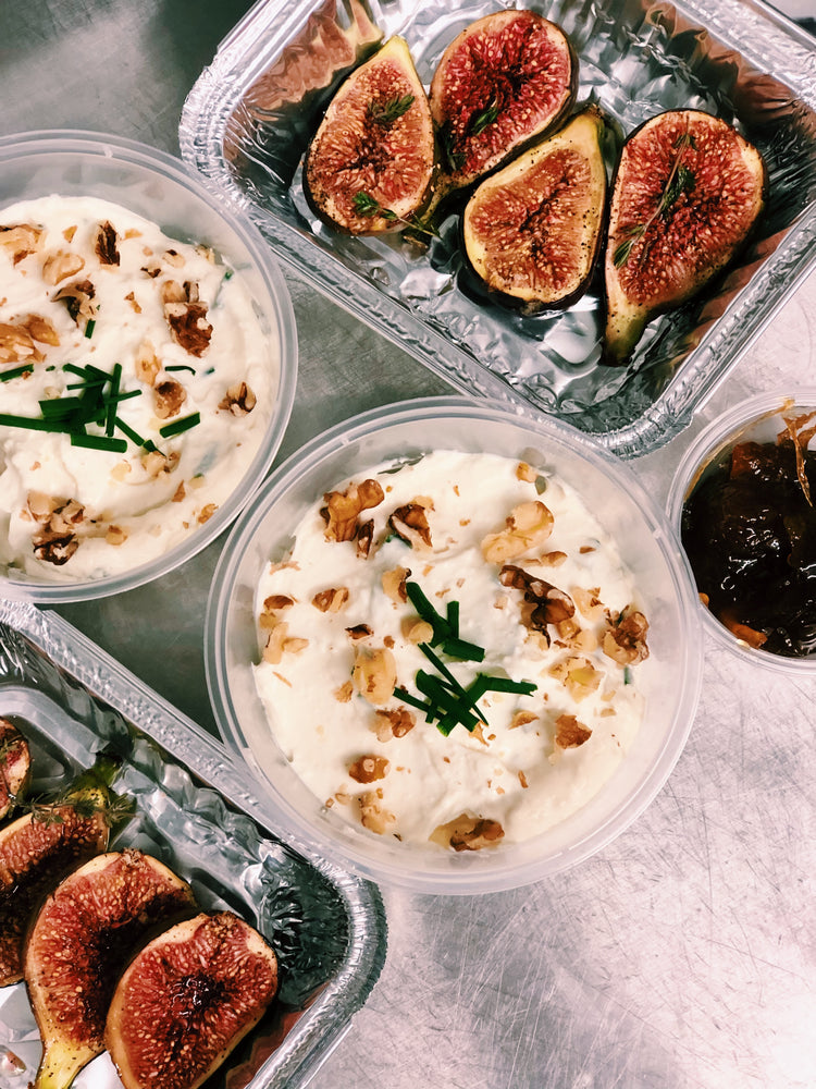 Whipped Goats Cheese & Baked Figs
