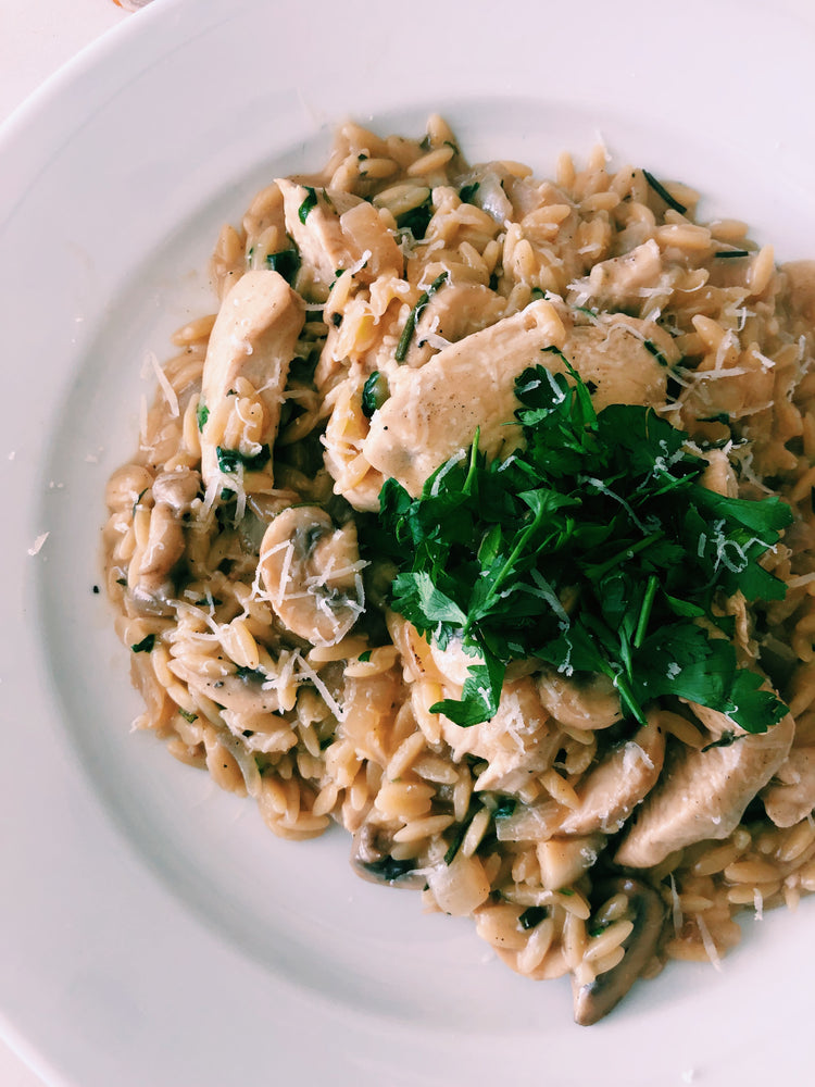
                  
                    Load image into Gallery viewer, Chicken &amp;amp; Mushroom Orzo
                  
                