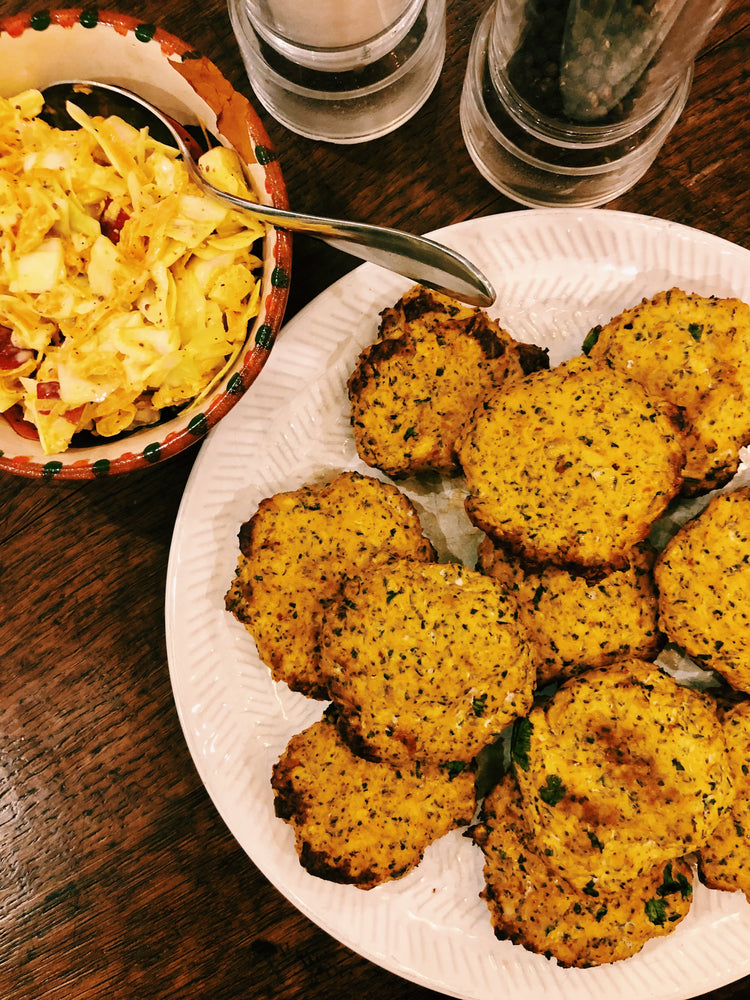 Rose Harissa Salmon & King Prawn Fishcakes