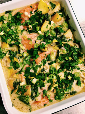
                  
                    Load image into Gallery viewer, Fragrant Green Thai Salmon
                  
                
